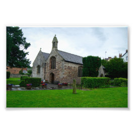 Historische St. Asaph Parish Church, Noord-Wales Foto Afdruk