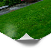 Historische St. Asaph parochiekerk, Noord-Wales Perfect Poster (Hoek)