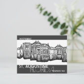 Historische St. Augustine Florida oude stad briefk Briefkaart (Staand voorkant)