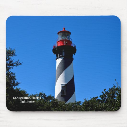 Historische St. Augustine, Florida vuurtoren Muismat (Voorkant)