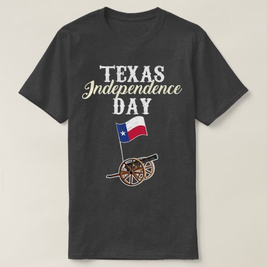 Historische staat Texas Independence Day T-shirt (Design voorkant)