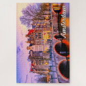 Historische stad Amsterdam, Nederland Legpuzzel (Verticaal)