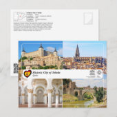 Historische stad Toledo Briefkaart (Voorkant / Achterkant)
