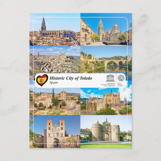 Historische stad Toledo van de UNESCO Briefkaart (Voorkant)