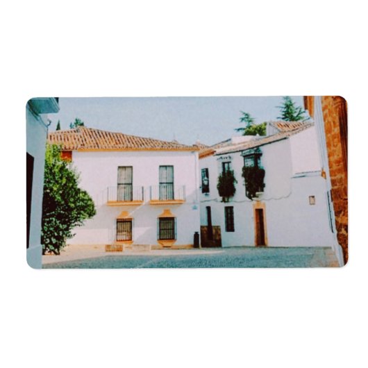 Historische stad van Ronda Etiket (Voorkant)