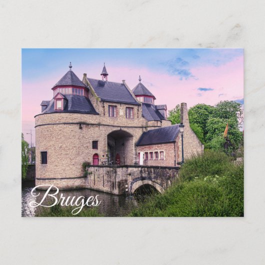 Historische stadspoort in Brugge Briefkaart (Voorkant)