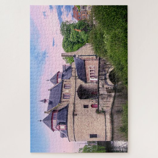 Historische stadspoort in Brugge Legpuzzel (Verticaal)