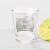 Historische stadspoort in Brugge Shot Glas (Achterkant)