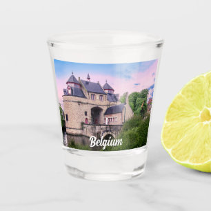 Historische stadspoort in Brugge Shot Glas