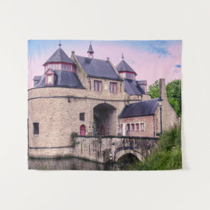 Historische stadspoort in Brugge Wandkleed