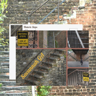 Historische stappen van het Briefkaart Savannah Ge