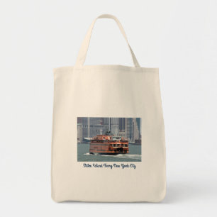 Historische Staten Island Ferry New York Canvas ta Tote Bag