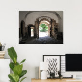 Historische stenen poort poster (Thuiskantoor)