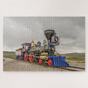 Historische stoomlocomotief legpuzzel