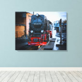Historische stoomtrein: station Wernigerode Canvas Afdruk (Insitu (Houten vloer))