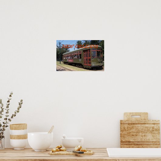 Historische Straattram Poster (Keuken)