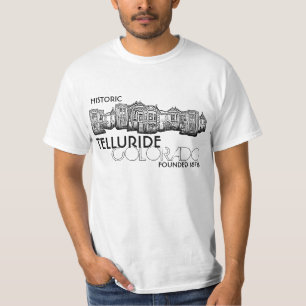 Historische Telluride Colorado kleine stad waarde  T-shirt