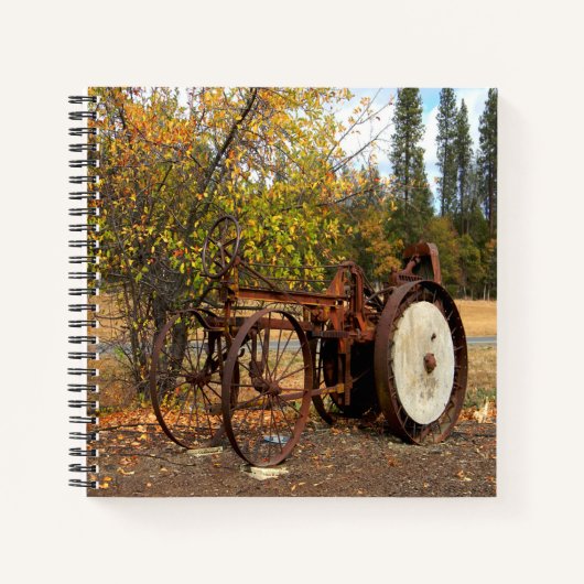 Historische tractor.... notitieboek (Voorkant)