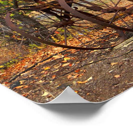 Historische tractor... poster (Hoek)