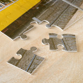 Historische tramgebouwen Lissabon Portugal Legpuzzel (Zijkant)