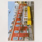 Historische tramgebouwen Lissabon Portugal Legpuzzel (Verticaal)