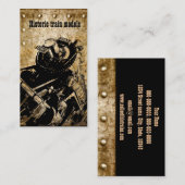 historische treinmodelverzamelaar/winkel visitekaartje (Voorkant / Achterkant)