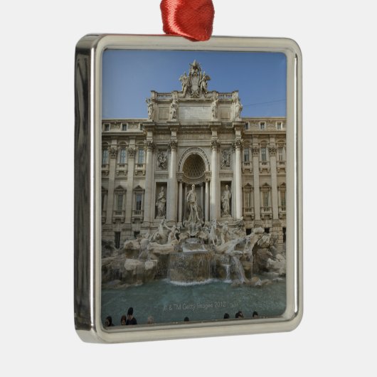 Historische Trevi-fontein in Rome, Italië Metalen Ornament (Rechts)