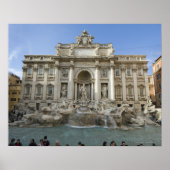 Historische Trevi-fontein in Rome, Italië Poster (Voorkant)