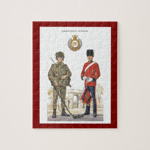 Historische uniformen, korps van Royal Engineers Legpuzzel