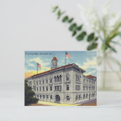 Historische US Post Kantoor Building Savannah GA Briefkaart (Staand voorkant)