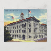 Historische US Post Kantoor Building Savannah GA Briefkaart (Voorkant)