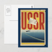 Historische  USSR-reisposter Briefkaart (Voorkant / Achterkant)