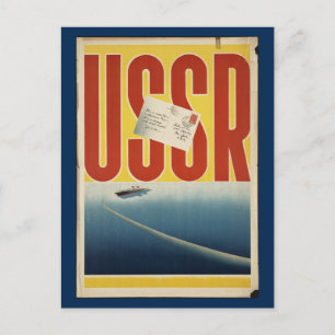 Historische  USSR-reisposter Briefkaart
