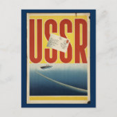 Historische  USSR-reisposter Briefkaart (Voorkant)