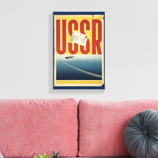 Historische USSR-reisposter Canvas Afdruk (Insitu (Woonkamer))