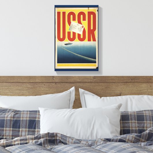 Historische USSR-reisposter Canvas Afdruk (Insitu (Slaapkamer))