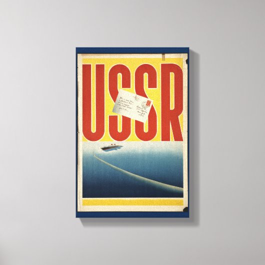 Historische USSR-reisposter Canvas Afdruk (Voorkant)