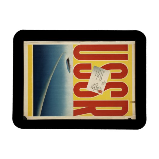 Historische  USSR-reisposter Magneet (Horizontaal)