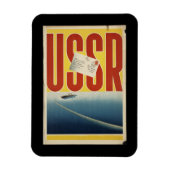 Historische  USSR-reisposter Magneet (Verticaal)
