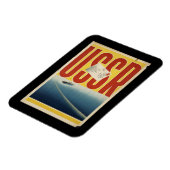 Historische  USSR-reisposter Magneet (Linkerzijde)