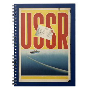 Historische  USSR-reisposter Notitieboek