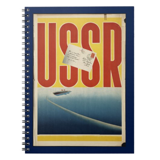 Historische  USSR-reisposter Notitieboek (Voorkant)