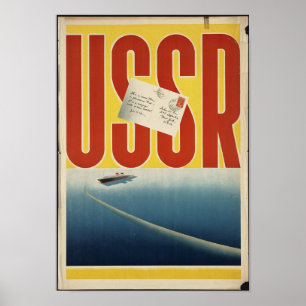 Historische  USSR-reisposter Poster