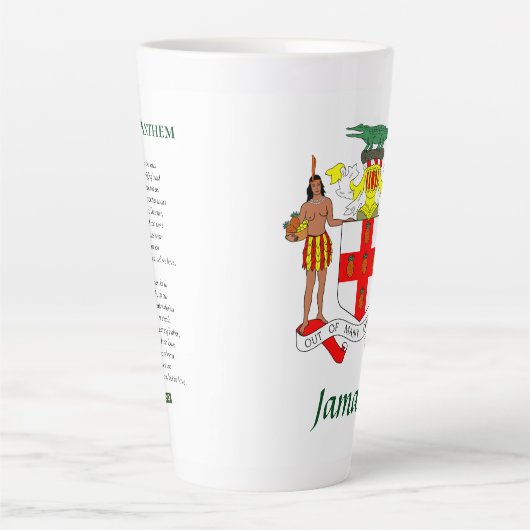 Historische viering Jamaicaanse wapenstilstand Latte Mok (Voorkant)