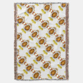 Historische vlag van het Groothertogdom Toscane-Co Deken (Voorkant Verticaal)