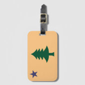 Historische vlag van Maine (1901-1909) Bagagelabel (Voorkant (verticaal))