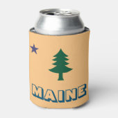 Historische vlag van Maine (1901-1909) Blikjeskoeler (Blikje Voorkant)