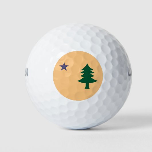 Historische vlag van Maine (1901-1909) Golfballen (Voorkant)