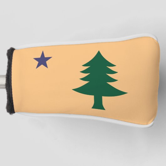 Historische vlag van Maine (1901-1909) Golfheadcover (Voorkant)