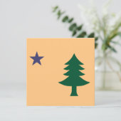 Historische vlag van Maine (1901-1909) Kaart (Staand voorkant)